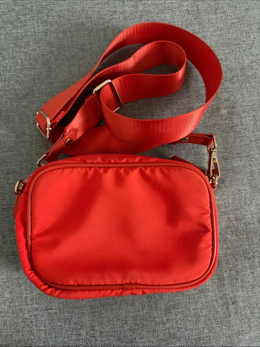 Loudenhide Cali Orange Crossbody Bag with Wide Adjustable Strap